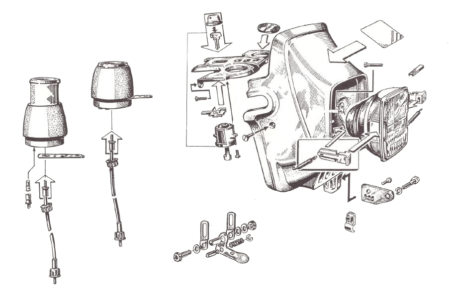 Scheinwerfergehäuse SR50 SR80 - Zweirad Schubert
