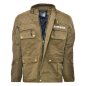 Preview: Motorradjacke SIMSON, olivgrün/braun mit edlem Stick "SIMSON"-Logo