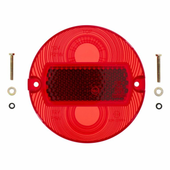 Rücklichtkappe SET f. BSL + BSKL, ø 100mm, rot - inkl. 2 Schrauben, Dichtscheiben und U-Scheiben