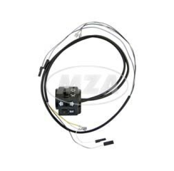 Schalterkombination 8626.19/16 m. Kabel - 12Volt - ohne Lichthupe - Enduro-Hochlenker - S51/1E, S70/1E