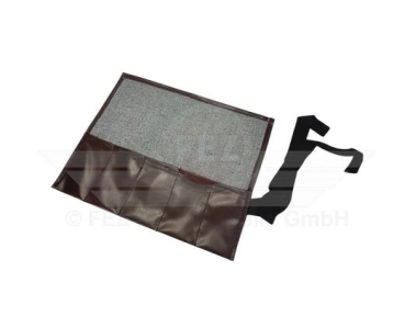 Werkzeugtasche / Wickel (Leder braun) ohne Inhalt "genäht, wie Original"