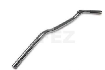 Lenker / Lenkerrohr flach (ohne Bohrungen links für Abblendschalter) verchromt 3. Ausführung