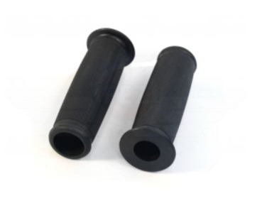 Lenkergummi im Satz (2 Stück) schwarz kleiner Bund / ballige Form
