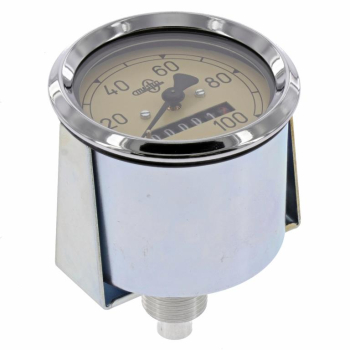 Tachometer AS 60mm MESTRA - 100 Km/h - k-Wert= 1,0 - mit Beleuchtung, Halteklammer + Plastikmutter