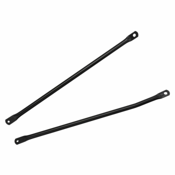 Unterzugsstreben Set Endurostreben rechts und links - schwarz grundiert - Simson S51E, S70E, S51C, S70C