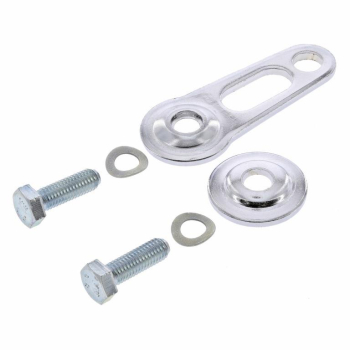 Set Halter Tachometer o. DZM - verchromt, verstärkte Ausführung - für Gussgabelführung - S50, S51, S70
