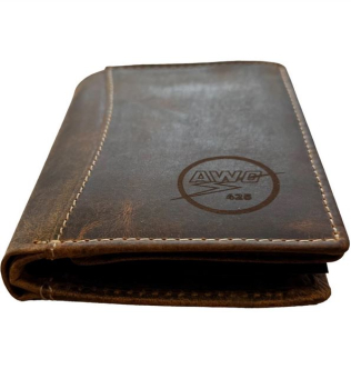 Geldbörse Portmonnaie (Echtleder) "AWO 425" Gravur
