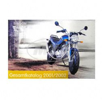 Alter Farbdruck-Fahrzeugkatalog von Motorrad GmbH 2001/2002