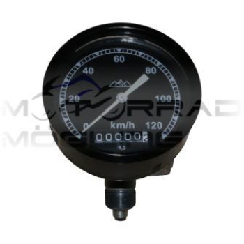 Preview: Tachometer Ø80mm - mit Drei-Berge-Logo