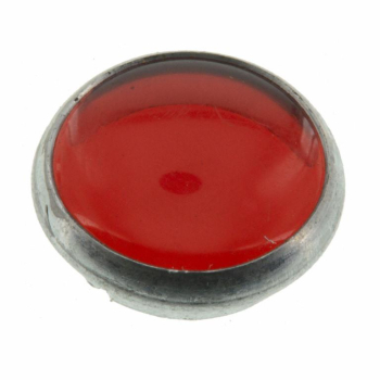 Kontrollglas Rot - PVC in Alueinfassung - für Ø16mm-Bohrung