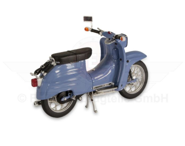 Preview: Schuco-Miniaturmodell Simson Schwalbe KR51/1, blau - Maßstab 1:10