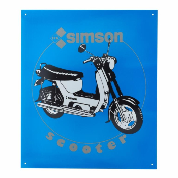 Blechschild IFA Simson Scooter - Roller SR50 SR80 - Abmessungen ca. 40cm x 35cm