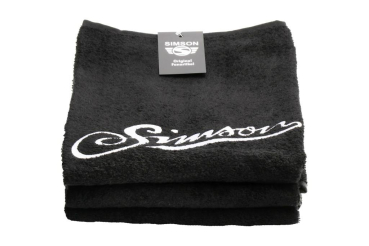 Handtuch, schwarz, Größe: 100x50 cm, Motiv: SIMSON - 100% Baumwolle
