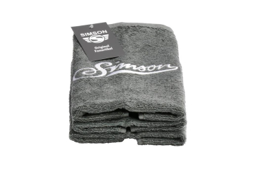 Gästehandtuch, grau, Größe: 50x30 cm, Motiv: SIMSON - 100% Baumwolle