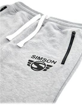 Preview: Jogginghose unisex, Farbe: grau - Motiv: SIMSON