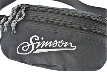 Preview: Gürteltasche aus strapazierfähigem Nylon mit edlem Stick "SIMSON" Logo
