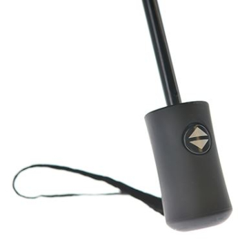 Taschenschirm in schwarz mit weißem Druck "SIMSON" - Logo