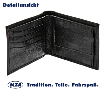 Preview: Geldbörse, Farbe: schwarz, Leder - Motiv: ""SIMSON""