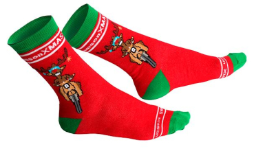 X-Mas-Socken, Größe: 35-38 - Motiv: "SIMSON"