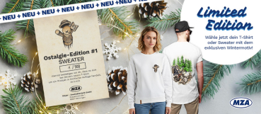 Preview: T-Shirt oder Sweatshirt "Ostalgie-Edition #1" Farbe: off-white m. Echtheitszertifikat und Los für Aktion in 2026!
