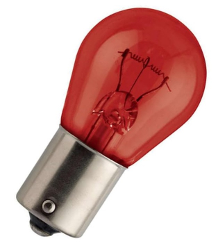 Kugellampe - Glühlampe - Signallampe 12V 21W BAW15s ROT (26,5x52,5mm)