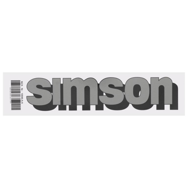 Klebefolie ""SIMSON""- Tank - Qualitätsstufe sehr gut