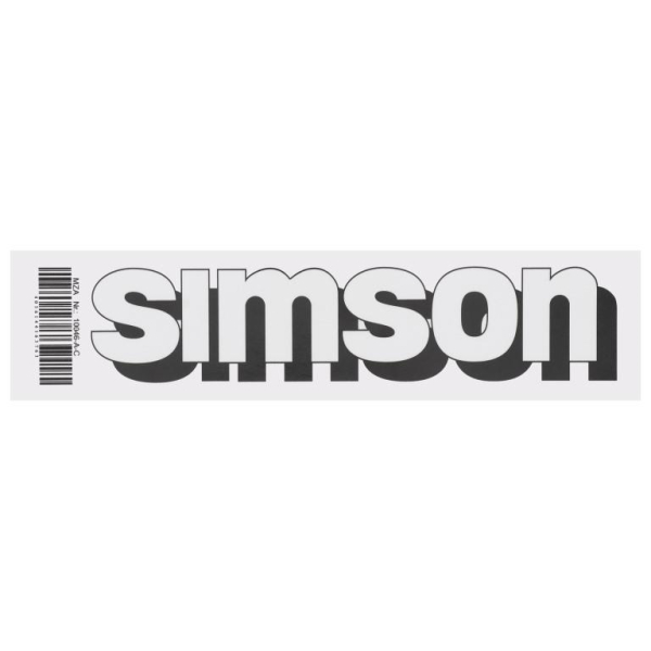Klebefolie ""SIMSON""- Tank - Qualitätsstufe sehr gut