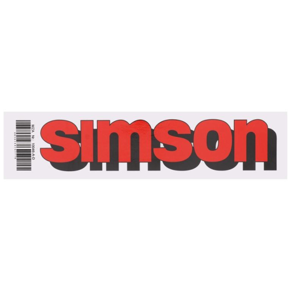Klebefolie ""SIMSON""- Tank - Qualitätsstufe sehr gut