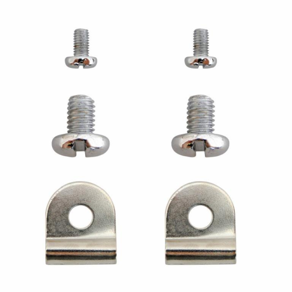 Zierschrauben 2x M6 / M8 + Kederklemmen, verchromt - KR51
