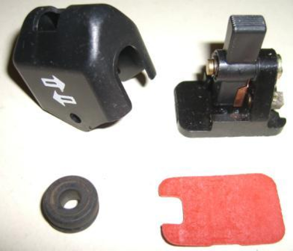 original DDR Blinkerschalter SET Blinkerschalter mit Innenteil + Plastikkappe mit Ausschnitt, inkl. Durchführungsgummi