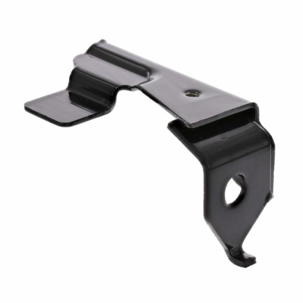 Trittbretthalter, rechts, schwarz tauchlackiert, mit Aufhängung f. langen Schalldämpfer - SR50, SR80