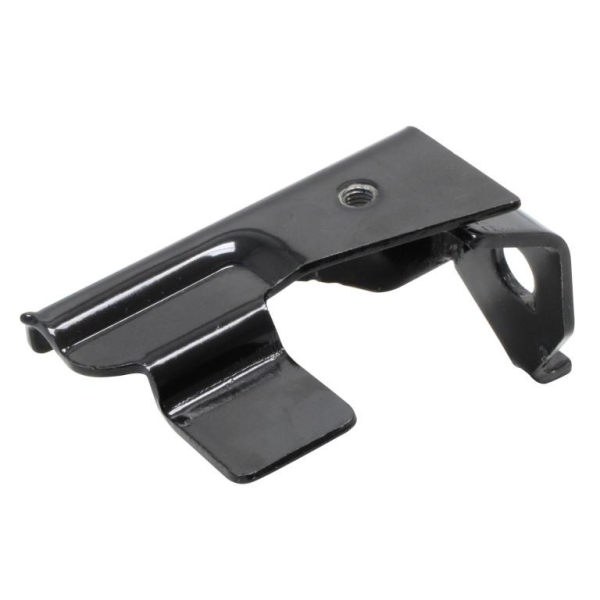 Trittbretthalter, rechts, schwarz tauchlackiert, mit Aufhängung f. langen Schalldämpfer - SR50, SR80