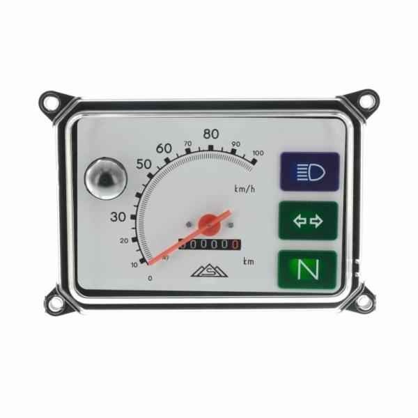Gerätekombination für SR50, SR80, Duo 4/2 - ohne Leuchtmittel, Skale weiß - 100 km/h