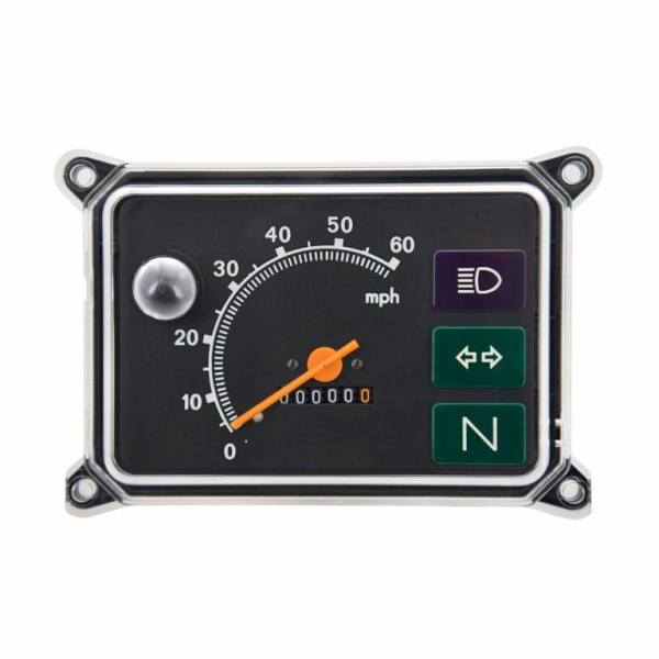 Gerätekombination mit 12V-Beleuchtung, Skale schwarz - Meilenanzeige - SR50, SR80