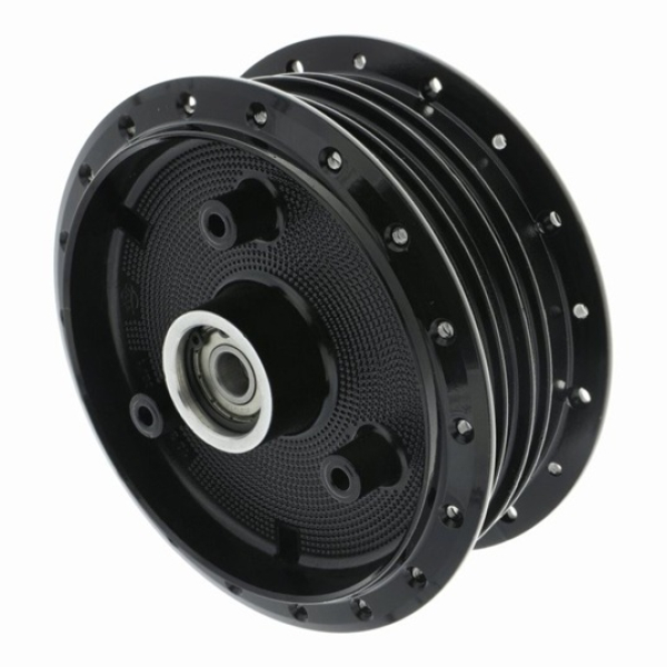 Radnabe komplett, schwarz lackiert