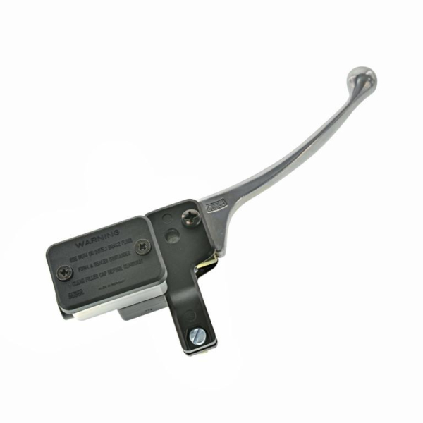 Hauptbremszylinder hydraulisch, Alu-Bremshebel poliert Spiegelloch Ø8,1 mm - Bremskolben Ø13 mm