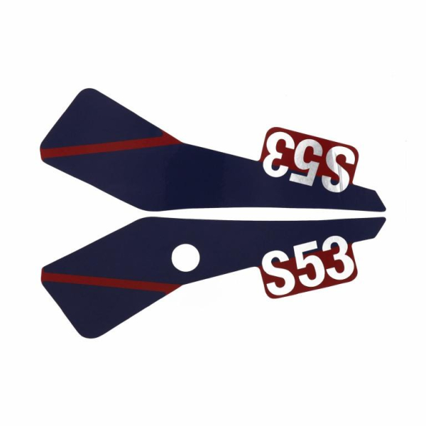 Klebefolie f. Seitendeckel Set - rechts / links- S53 CX