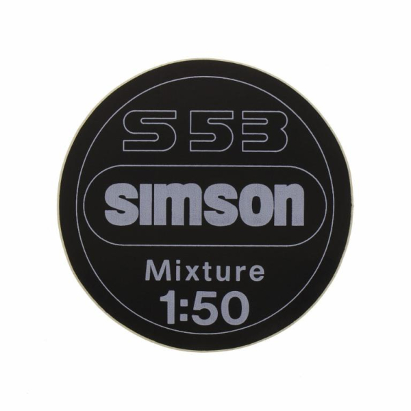 Aufkleber, 1:50 Mixture für Armaturenträger - S53