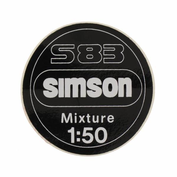 Aufkleber, 1:50 Mixture für Armaturenträger - S83
