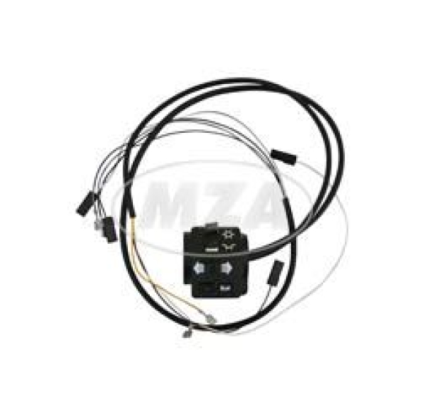 Schalterkombination 8626.19/21 kompl. m. Kabel - 12Volt - ohne Lichthupe - Enduro-Hochlenker - S53E, S83E