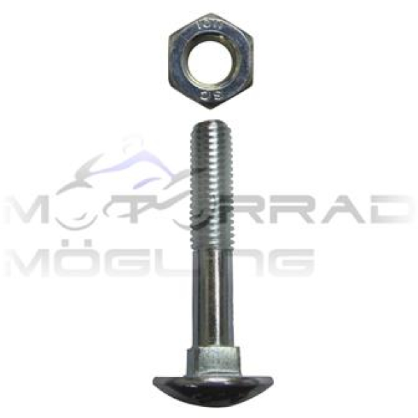 Flachrundschraube M8x45-St (DIN603) mit Mutter