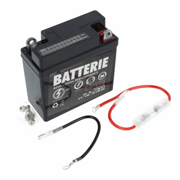 AGM-Batterie - 6V 4,0 Ah - 6N4B-2A-3