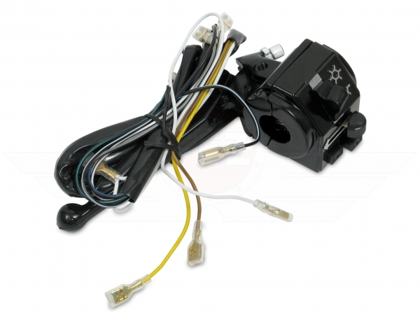 Schalterkombination mit Kabel und vorderer Gehäusehälfte mit Kupplungshebel
