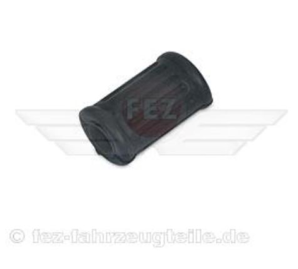 Fußschaltgummi oval schwarz (grob gerippt)