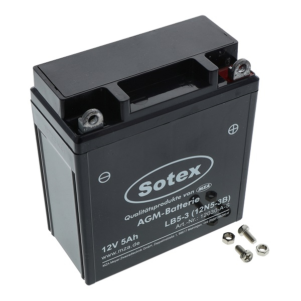 Batterie 12V 5Ah / 12V 5,5Ah wartungsfrei