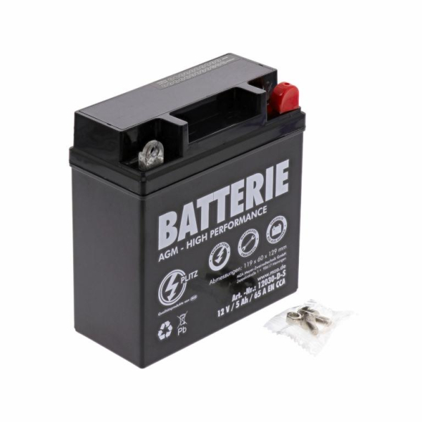 Batterie 12V 5Ah / 12V 5,5Ah wartungsfrei