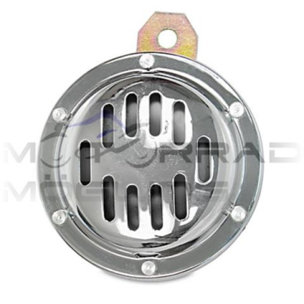 Hupe 12V Ø100mm mit Chromblende passend für MZ, AWO, IWL, EMW