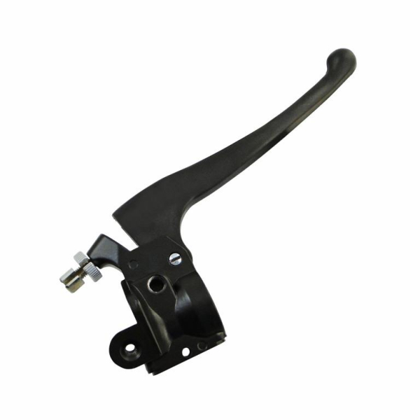 Klemmstück rechts zum Gasdrehgriff, vollständig - (alte Ausführung) - mit Bremshebel, Stellschraube und Kleinteilen - Vogelserie