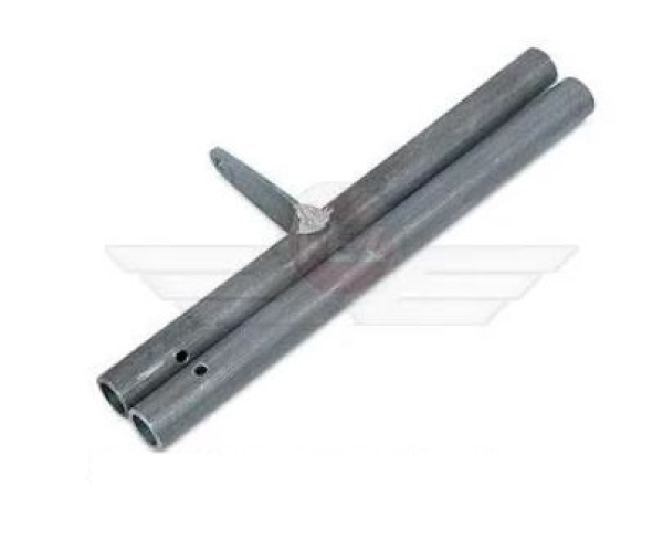 Fußrastenrohr im Set (links & rechts) Stahl verzinkt passend für MZ RT125/1, RT125/2, RT125/3