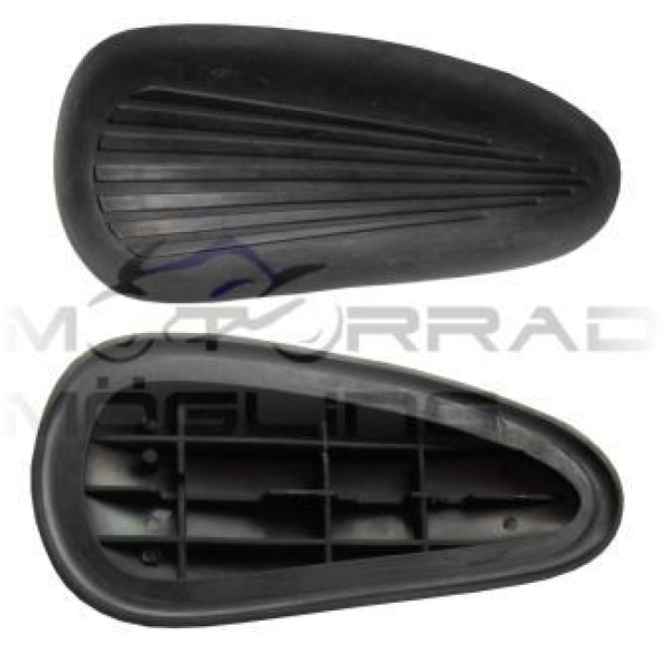 Kniekissen (Satz=1xlinks+1xrechts) schwarz für AWO-Sport, (Gummi mit 6 Rippen) schwarz